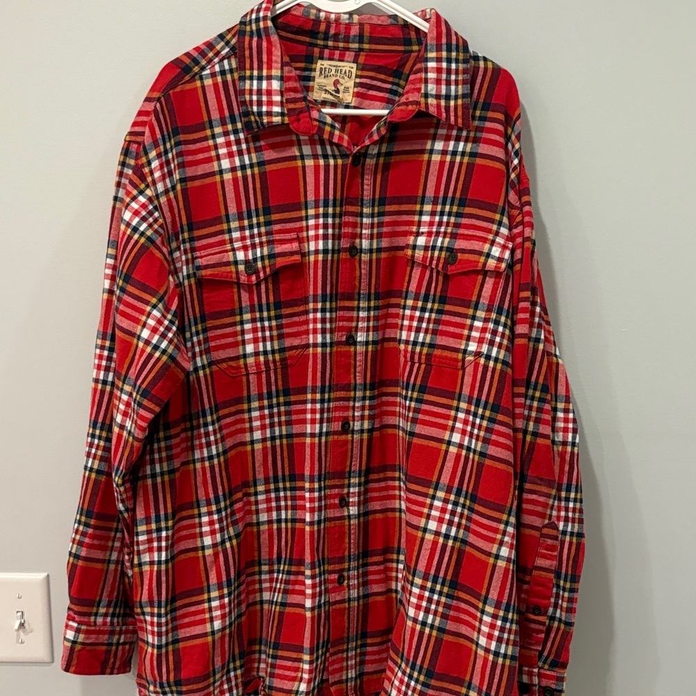 RedHead Classic Red and Blue Plaid Shirt